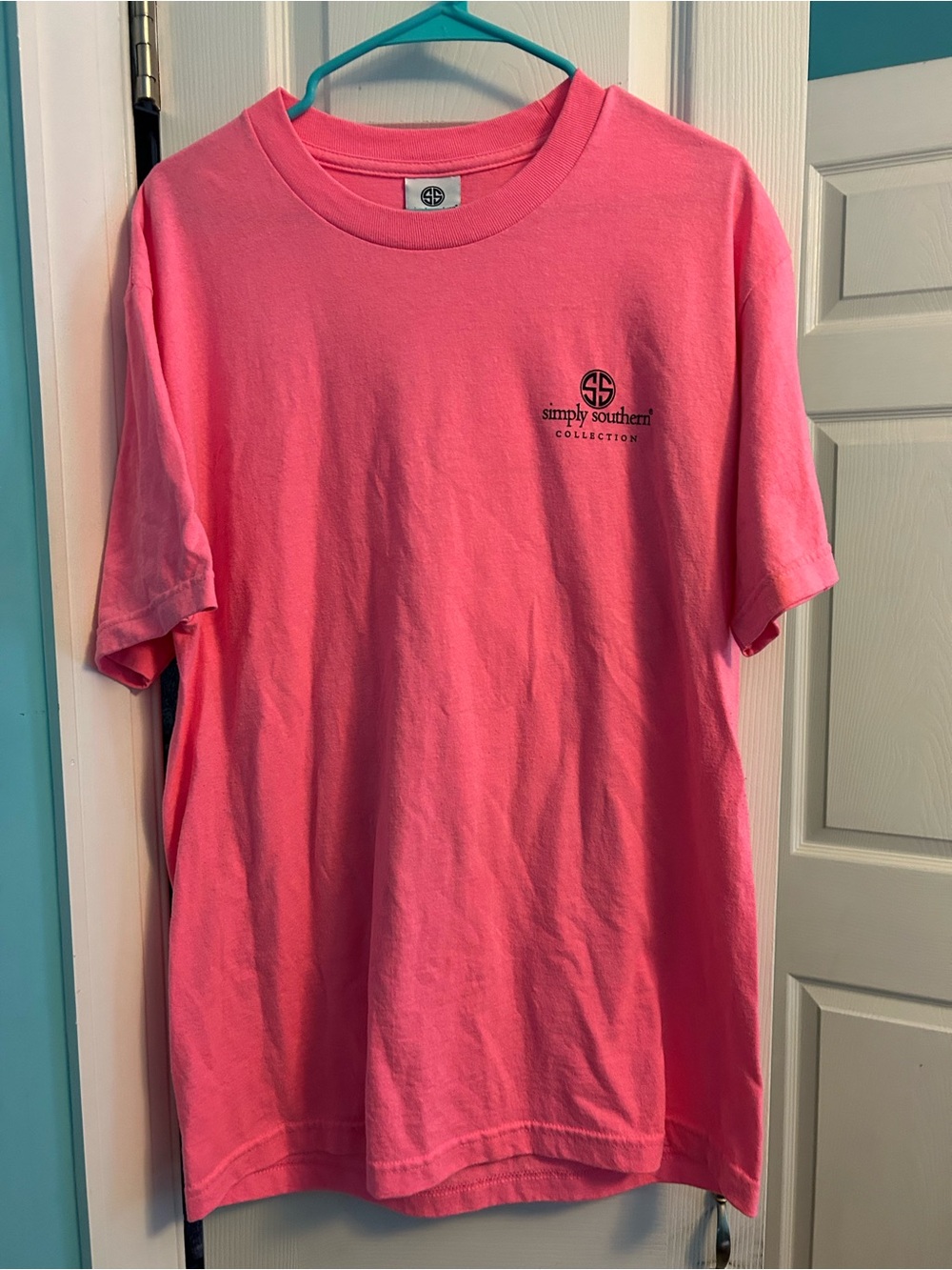 Simply Southern Pink Short-Sleeve Crewneck Tee